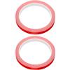FRCOLOR 2 Rotoli Nastro Protettivo per Bordo Racchetta da Pickleball Rosso | Applicazione Rapida, Resistenza allo Scolorimento UV, per Paddle e Racchette da Badminton, Uso All'aperto