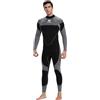 aqxreight Muta da Uomo in Neoprene da 3 Mm Muta Traspirante a Maniche Lunghe da Surf Nuoto da Sub Umida Guinzaglio Facile da Raggiungere e Schienale Facile Calore Flatlock Comfort e di flessibilità