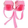 SHINEOFI Cavigliera per Cavi da Stra Multiuso Chiusura a Strappo | Poliestere Rosa, Doppia Fibbia e Aggancio d Sicuro, per Glutei e Allenamenti Bande