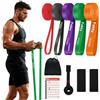 Fokky Elastici Fitness, 5 Livelli di Resistenza per Trazioni Assistite | Elastici palestra con ancoraggio per porta e cuscinetti protettivi, fascia elastica fitness per fitness, yoga, pilates