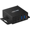 InLine Docking Station USB 3.2 Industriale 4 Porte, 2x USB-A, 2x USB-C Nero
