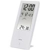 Hama - Termometro Lcd TH-140 con igrometro, orologio, calendario, previsioni del tempo, bianco