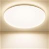 Swoieltr 30CM Plafoniera LED Soffitto 36W IP54 Impermeabile 4000K 4500LM Plafoniera