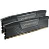 Corsair Kit di memoria RAM DDR5 CORSAIR Vengeance, 32GB (2x16GB), 4800MHz, CAS40, 1.1V, colore nero, modello CMK32GX5M2A4800C40