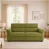 Dmora Divano Letto 2 Posti Queenie 185x95 cm Verde Sfoderabile Contenitore, di Apertura a Ribalta Made in Italy