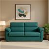 Dmora Divano Letto 2 Posti Querida 185x95 cm Azzurro Sfoderabile Contenitore, di Apertura a Ribalta Made in Italy