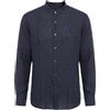 BRIONI - Camicia in lino - Blu notte