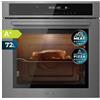 Cecotec Forno da incasso 60 cm Bolero Hexa SM406000 Edge+ A+. 2900 W, 72 L, 12 funzioni, bistecca master, pizza master, steam assist, steam EasyClean, modalità Eco e scongelamento, timer elettronico