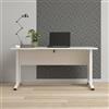 Dmora Scrivania 80x150x74.5h cm Bianco Materiale Piano in Legno Nobilitato Colore Piano Bianco