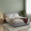 Dmora Letto Matrimoniale Scilla Grigio Materasso Incluso Sfoderabile, Letto Matrimoniale Contenitore Made in Italy