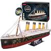 PUZZLE 3D TITANIC MODELLINO DA COSTRUIRE CON LED PER ADULTI E BAMBINI MODELLISMO