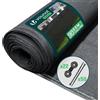 VOUNOT® Rete Ombreggiante 1.5×10m, Telo Frangivista Recinzione Giardino HDPE, Tessuto Ombra Privacy Antistrappo Antivento con Fascette, per Esterno, Serra, Balcone, Giardino, Antracite