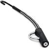 Bunker BP80B Barra Antifurto Volante Pedale, Fascia Alta, Scudo Articolato, Cavo d'Acciaio Corazzato, Universale, Grigio