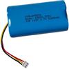 XINLANTECH Batteria ricaricabile agli ioni di litio 18650 1s2p 5200 mAh 3,7 V con connettore cavo JST XH2,54/3P, supporta la ricarica rapida