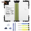 K KYUER EB-BT585ABE Batteria per Sam-sung Galaxy Tab A 10.1 2016 SM-T580 | SM-T585 SM-T585C SM-T587 SM-T587P S-Pen SM-P580 P580N SM-P585 P585M P585Y EB-BT585ABA 3G 4G LTE WiFi Tablet Battery with tool