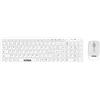 Nilox, Kit Tastiera e Mouse Wireless, Design Moderno ed Ergonomico, Tracking Ottico 1600 Dpi, Compatibile con Windows, Mac e Linux, Bianco