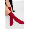Calzedonia Calze Lunghe Con Cashmere Trecce Rosso