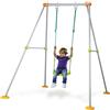 Smoby - Altalena Plus con Struttura Tubolare in Metallo, con Seggiolino Evolutiv