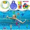 INSANYJ 21 Pezzi Giochi d'Acqua per Bambini - Giochi per Piscina - Set Subacqueo con Delfini e Accessori - Regalo per Bambini 5-9 Anni - Ideale per Piscina, Spiaggia e Allenamento Nuoto