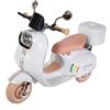 Twinly - Scooter elettrico per bambini con caricabatterie, acceleratore a pedale e funzionalità USB, luce e MP3 Bluetooth