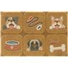 REDS - Zerbino Ingresso in Cocco simpatico Antiscivolo Icon 50x75 cm Cani | Grafica colorata effetto 3D, Fondo in gomma TPE, Per esterno coperto e interno, Si pulisce con aspirapolvere o acqua