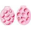 Ipotkitt 2 stampi in silicone a forma di frutta rosa, stampi fai da te per colata di cibo, fragola, anguria, ananas, per resina UV e resina epossidica