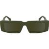 CALVIN KLEIN Jeans Unisex Adult Sunglasses CKJ25608S - Khaki with Solid Brown Lens