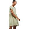 Urban Classics Ladies' Organic Empire Valance Tee Dress Donna Miniabito Nero