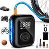 Dictien Compressore Aria Portatile,150PSI Pompa Elettrica per Bicicletta | Mini Compressore Bici con Schermo LED Digitale e Illuminazione LED,Gonfiatore Elettrico Portatile per Bici, Auto e Moto