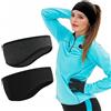 Flintronic Fascia Sportiva Invernale per Donna e Uomo, 2 Pezzi Fascia per Capelli Invernale, Fascia Paraorecchie In Pile, Fascia Capelli Invernale Sportiva per Corsa, Escursionismo, Ciclismo, Yoga