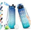 KollyKolla Borraccia 500ml, Bottiglia Borraccia con Filtro e Marcatori Temporali, Bottiglia Acqua A Prova di Perdite, Borraccia Motivazionale per Bambini, Scuola, Ufficio, Yoga