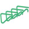 LifeChic Fermatovaglia set 4 in plastica 5x4 cm verde trasparente - clip fermatovaglia per tavolo 1-3 cm