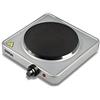 G3 Ferrari G10121 Caldone Piastra Portatile Elettrica, 1500W, 5 livelli di regolazione temperatura, Piastra in ghisa 18.5 cm, Potente e versatile ideale per campeggio, Spia di accensione, Argento