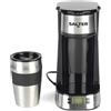 Salter Macchina da Caffè Digitale - Filtro per Una Tazza, Filtro Lavabile e Riutilizzabile, Include Tazza da Viaggio Inox 420ml, Preparazione in 3-4 Minuti, Adatta per Caffè Macinato/Capsule