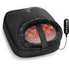 COMFIER Massaggiatore per piedi Shiatsu con calore, scaldapiedi con 2 in 1 Kneading, massaggiatore per schiena, massaggiatore elettrico per sollievo dal dolore (nero)