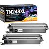 Kuva Cartucce di Toner TN248XL Alta Capacità Compatibili Sostituzione | per TN248XL DCP-L3520CDW DCP-L3560CDW HL-L8230CDW HL-L3220CW MFC-L3740CDW MFC-L8390CDW (2 Nero)