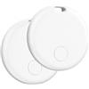 aowoka Smart Tracker Tags 2 Pezzi, Funziona con Apple Dov'è (Solo iOS), Localizzatore Bluetooth Trova Oggetti 365 Giorni, Batteria Sostituibile, Impermeabile IP67, Chiavi/Portafoglio/Bagagli/Valigie