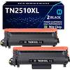 Hyggetech TN2510XL Toner Compatibile per Brother TN2510 TN2510XL, 2 Pezzi | Compatibile con Brother HL-L2400DW, HL-L2400DWE, DCP-L2620DW, DCP-L2627DW, DCP-L2660DW, MFC-L2800DW, MFC-L2827DW, MFC-L2835DW