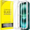 JETech Pellicola Protettiva per iPhone 16 Plus, 3 Pezzi | Vetro Temperato 9H, HD Trasparente, Protezione Antigraffio, Strumento Installazione Facile
