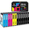 Hookink 29XL Cartucce Compatibili con Epson 29 XL Multipack per Expression Home XP-342 XP-352 XP-452 XP-332 XP-245 XP-442 XP-255 XP-355 XP-455 XP-247 XP-432 XP-435 (6 Nero 2 Ciano 2 Magenta 2 Giallo)