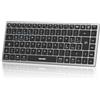 TECKNET Tastiera Bluetooth Ricaricabile, 4-Dispositivo (2.4G USB+3 BT) | Tastiera Wireless Italiana, Easy-Switch per Windows, MacOS, iOS, Android, Samsung Tablet, Smart TV, Italiano Layout QWERTY