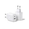 UGREEN Zapix 20W Caricatore USB C GaN 2Pack Caricabatteria Ricarica Rapida | 2 Porte Compatibile con iPhone 18 Pro Max 17 Air 16 15 14 Galaxy S26 S25 S24 A57 A76 Z Flip 7 Tab A11+ Google Pixel 10 9 8