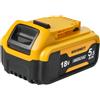 Powarobor Batteria 18V 5.5Ah DCB184 compatibile con Dewalt XR | Batteria di ricambio da 5500 mAh con LED per Dewalt XR, compatibile con DCB180/181/182/183/184/200/201