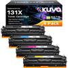Kuva 131X Compatibili Cartucce di Toner per HP 131A CF210A 131X CF210X | CF211X CF213X CF212X per LaserjetPro 200 MFP M276nw M276n M251n M251nw (Nero Ciano Magenta Giallo, 4-Pack)