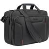 EMPSIGN Borsa Porta PC 17,3" Espandibile, Multiscomparto Grande Capacità | tessuto poliestere idrorepellente, protezione rfid antifurto, tracolla ergonomica, fascia trolley, multiuso lavoro e viaggi