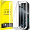 JETech Pellicola Protettiva per iPhone 16 Pro, 3 Pezzi | Vetro Temperato 9H, HD Trasparente, Protezione Antigraffio, Strumento Installazione Facile