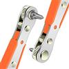 OSDUE 110mm Mini Chiave a Cricchetto Doppia, 1/4" Cacciavite Magnetico | 6,35 mm 1/4" Cacciavite Magnetico, Arancia
