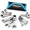 DURATECH Stubby - Set di chiavi combinate a cricchetto con testa flessibile, metrica, 12 pezzi, 8-19 mm, acciaio CR-V, con custodia