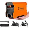DEKO Saldatrice Inverter Elettrodo 220V 140A：MMA ARC Welder per la riparazione a casa, saldatura dei metalli, fai da te, saldatrice portatile con tracolla regolabile