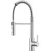 CECIPA Rubinetto Lavello Cucina Cromo, Miscelatore Cucina Con Doccetta Estraibile, Rubinetto Cucina Con Due Tipi Di Getto D'acqua, Miscelatore Lavello Cucina Ad Arco Alto, Acciaio Inossidabile